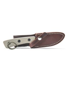AM-2 Knife with Leather Sheath (Right Handed)