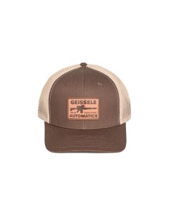Geissele MRGG Leather Patch Trucker Hat - Brown