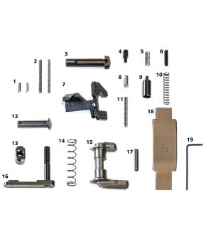 Geissele Super Duty Lower Parts Kit, DDC. No Grip