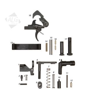 Complete AR15/M4 Mil-Spec Lower Parts Kit with QMS Trigger