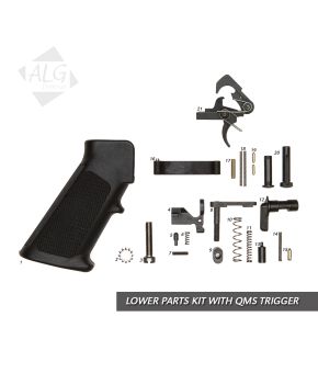 Complete AR15/M4 Mil-Spec Lower Parts Kit with QMS Trigger (With Grip)