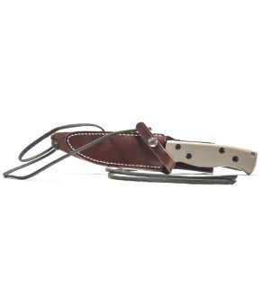 AM-1 Knife with Leather Sheath (Left Handed)