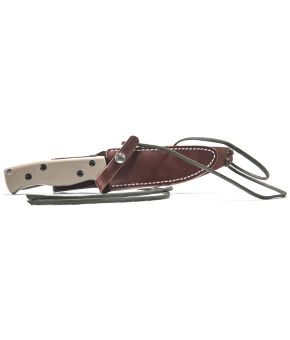 AM-1 Knife with Leather Sheath (Right Handed)