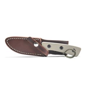 AM-2 Knife with Leather Sheath (Left Handed)
