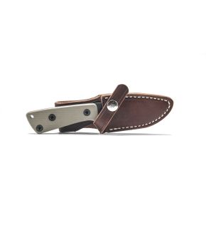 AM-3 Knife with Leather Sheath (Right Handed)