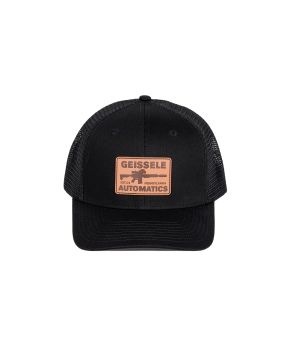 Geissele MRGG Leather Patch Trucker Hat - Black