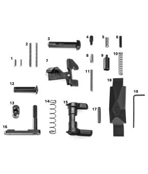 Geissele Ultra Duty® Lower Parts Kit, Black. No Grip